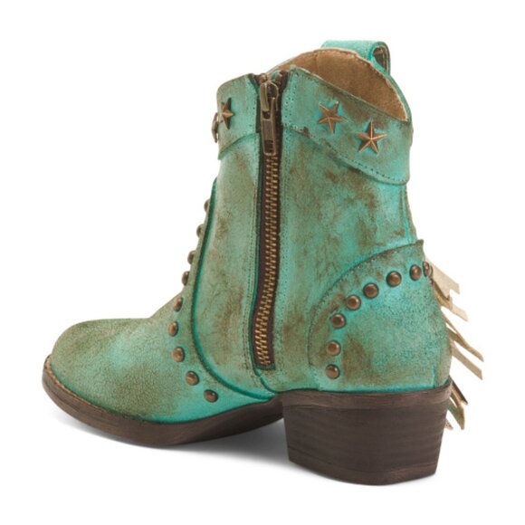 NWOB Circle G By Corral Fringe Star Studs w/ Star Inlay - Picture 5 of 7